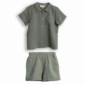 Grass Kids Shirt Shorts Set