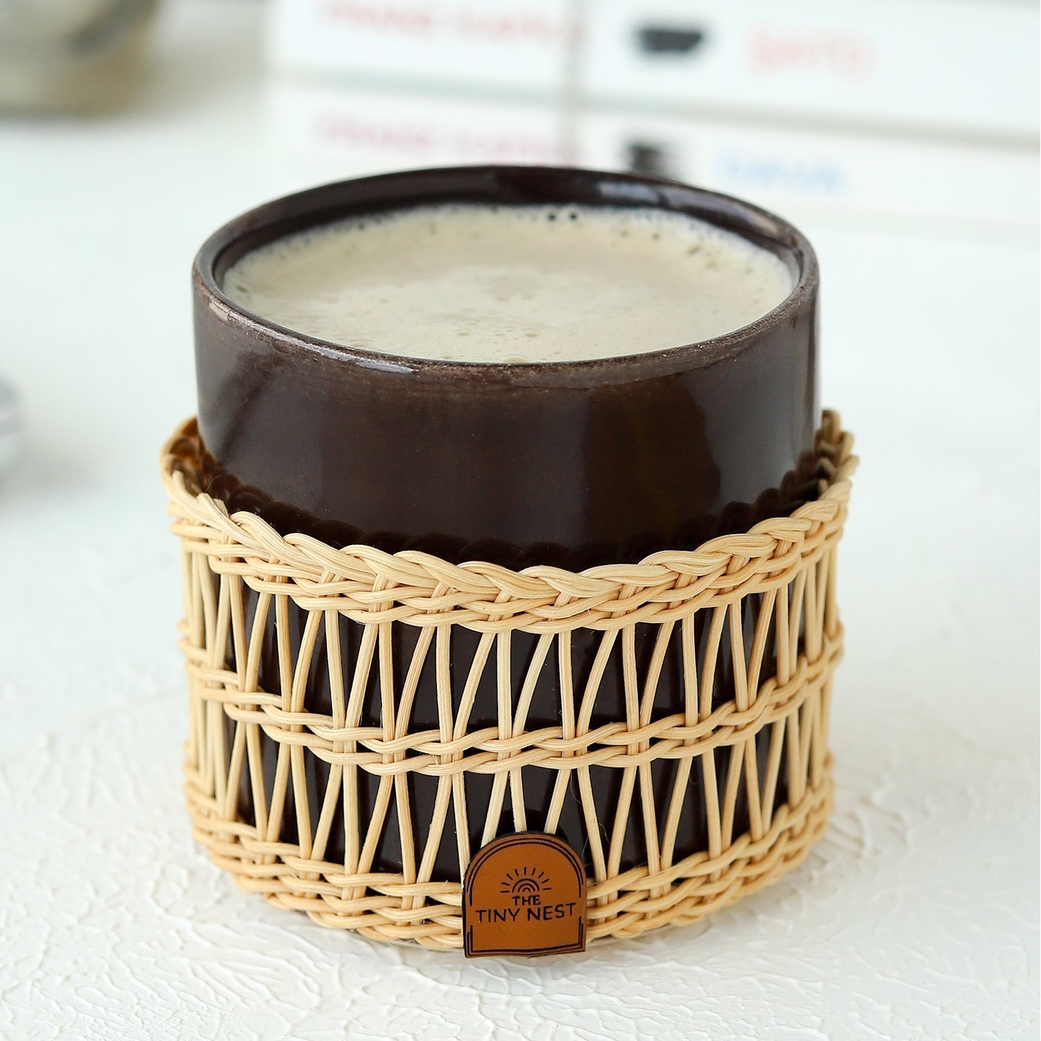 Rattan Coffee Cup