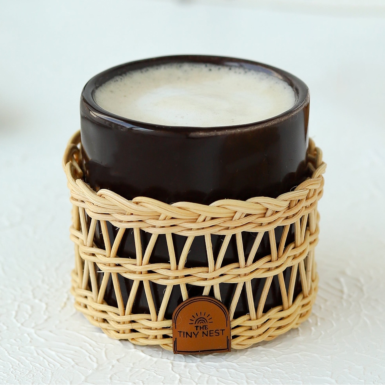 Rattan Espresso Cup