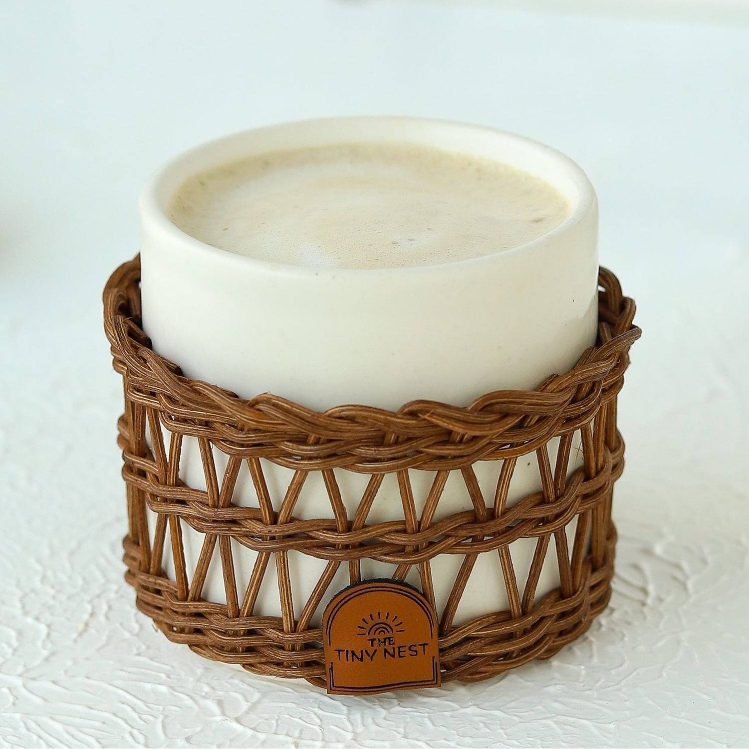 Rattan Espresso Cup