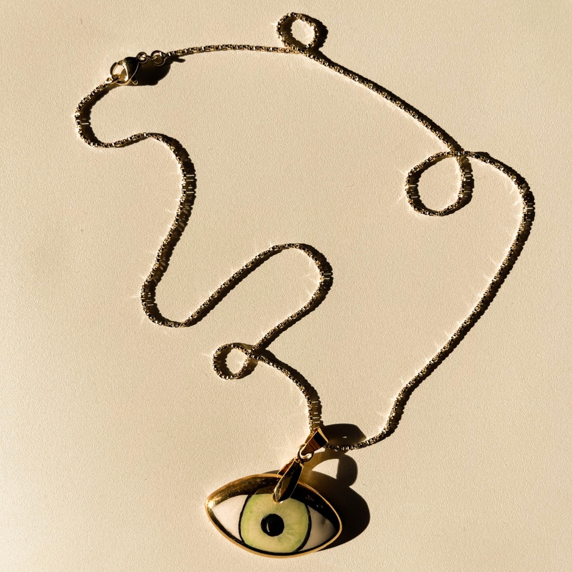 Ceramic Eye Necklace