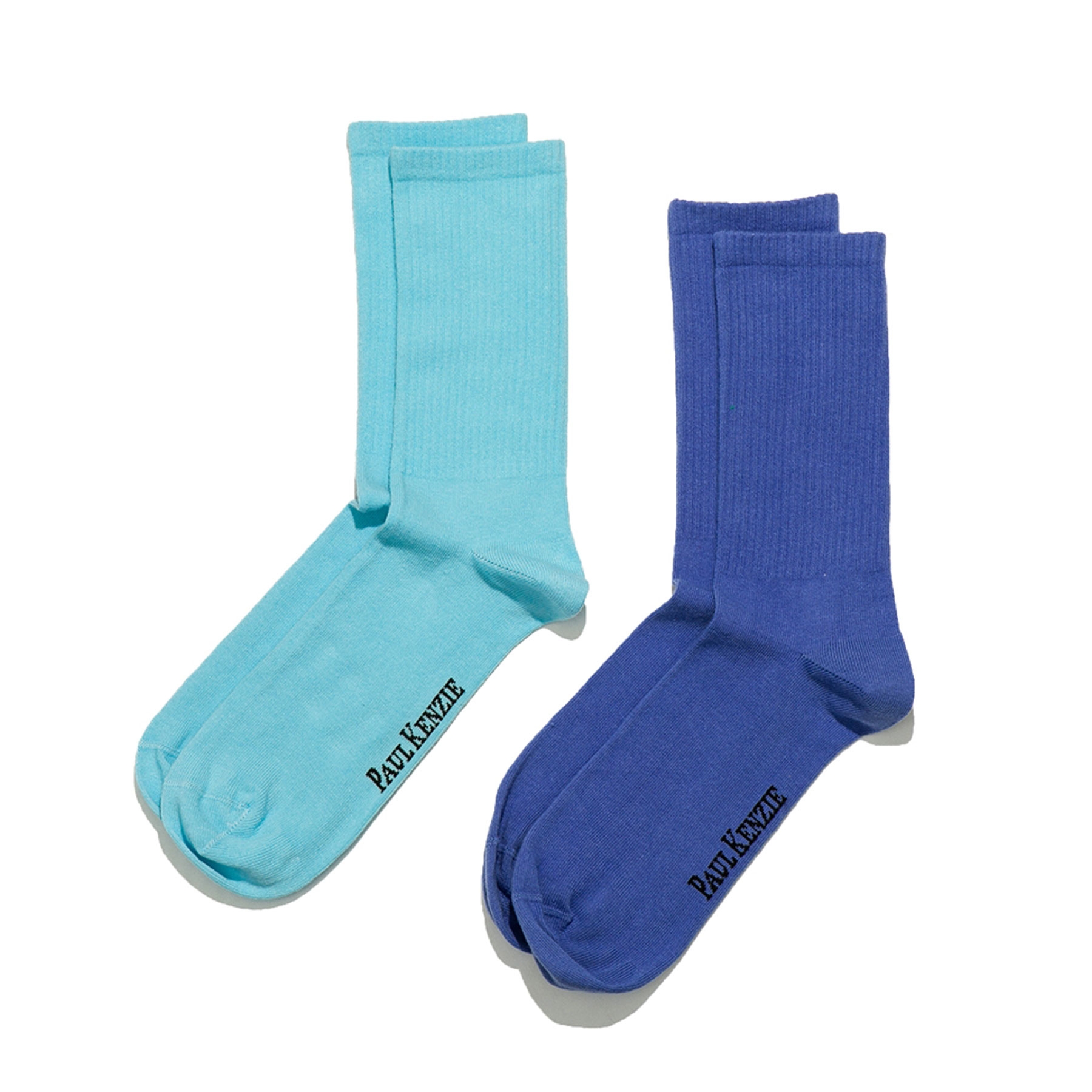 2 Pack Unisex Socks With Embroidery Logo - Eco Characters - Ocean