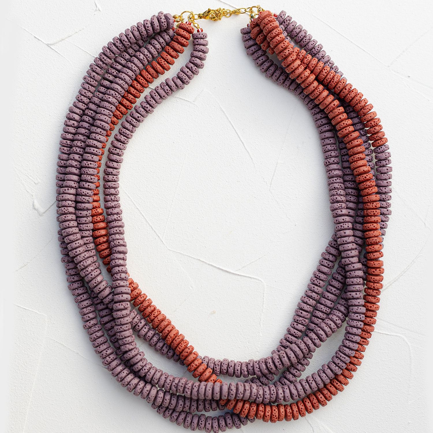 Valora Ii - Lava Stone Multiple Necklace