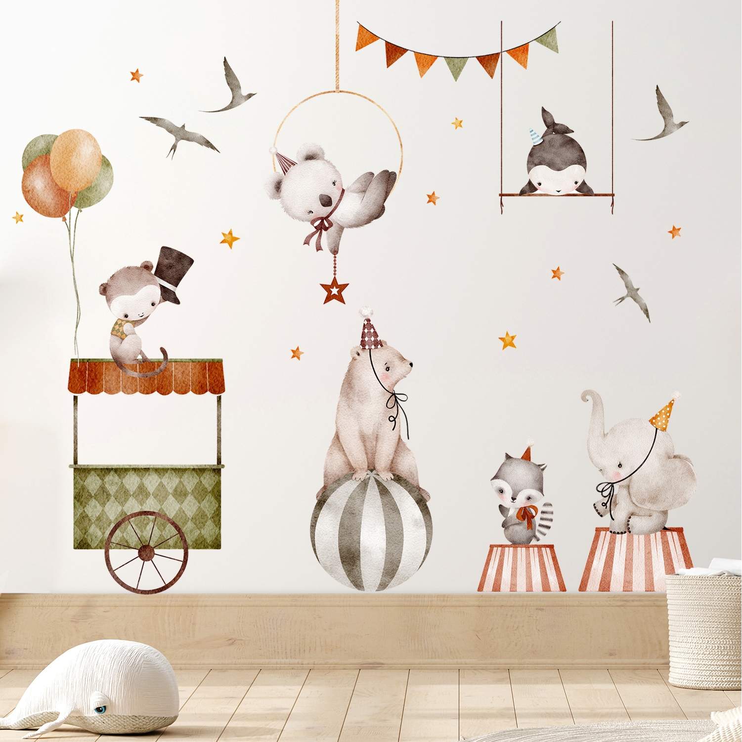 Circus Animal Wall Decal