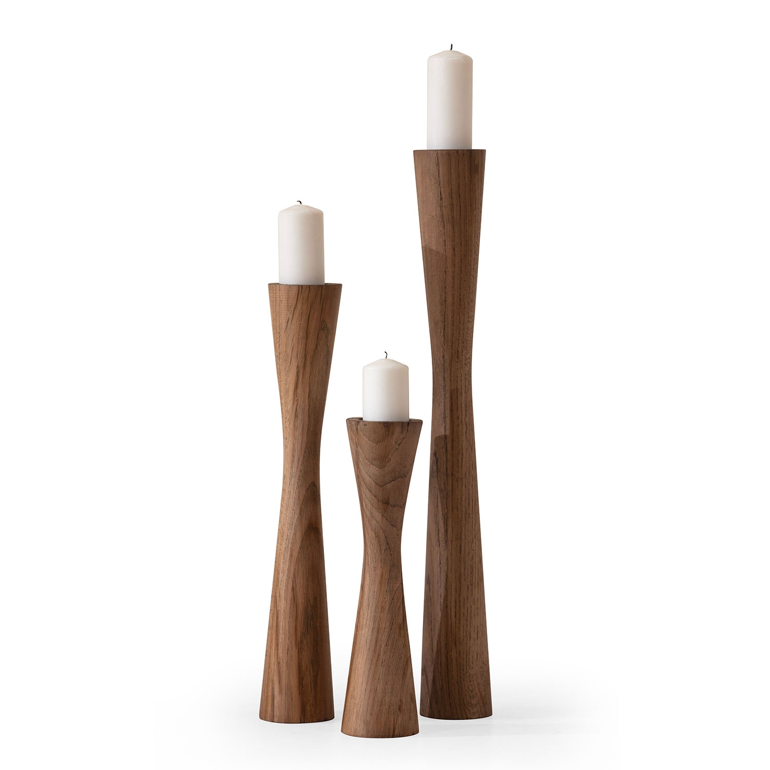 Wood Candlesticks