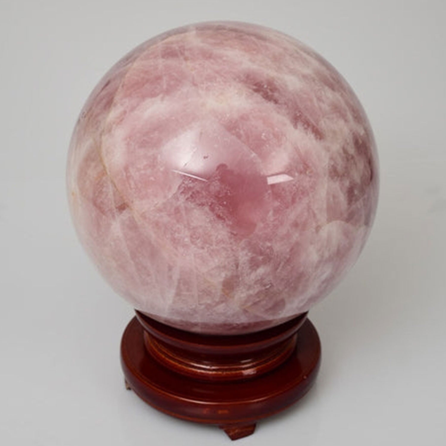 Rose Quartz Sphere With Stand