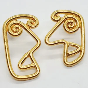 Gold Plated Chat Earrings