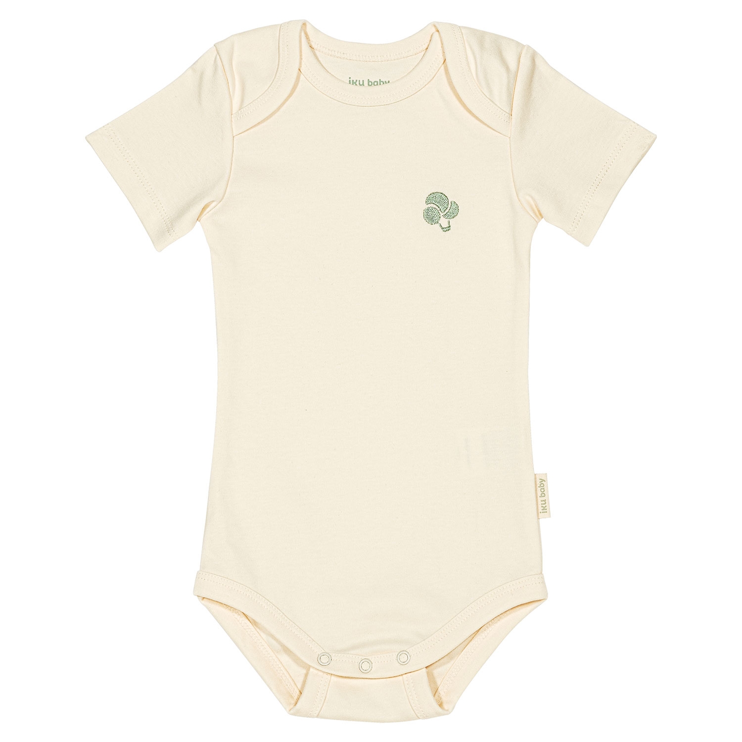 100% Organic Cotton Clean-to-wear Baby Bodysuit - Short Sleeve