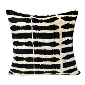 Silk Velvet Ikat Cushion Cover Decorative Handmade Cushion Cover