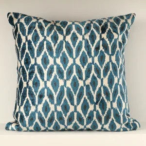 Silk Velvet Ikat Cushion Cover Decorative Handmade Cushion Cover