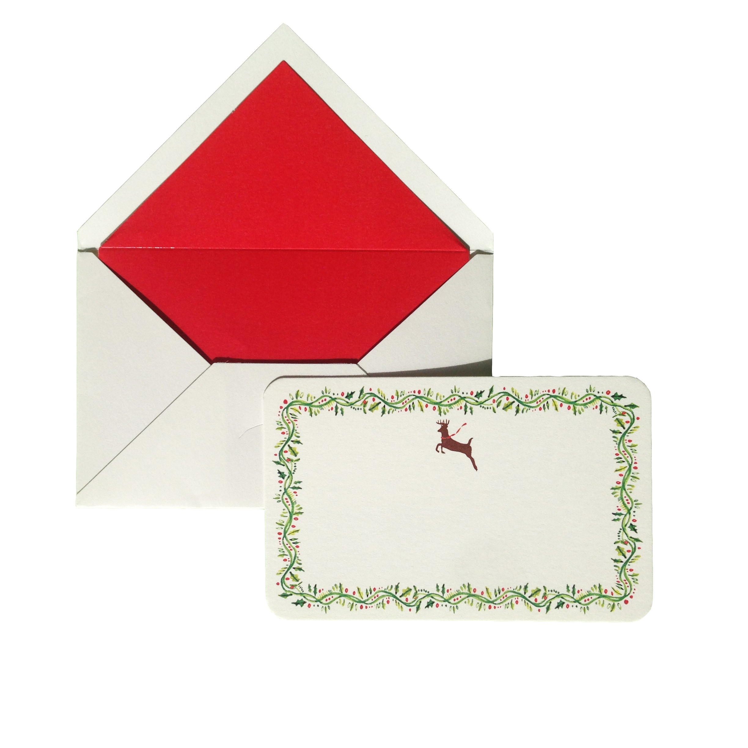 Christmas Deer Greeting Card (box Of 10)