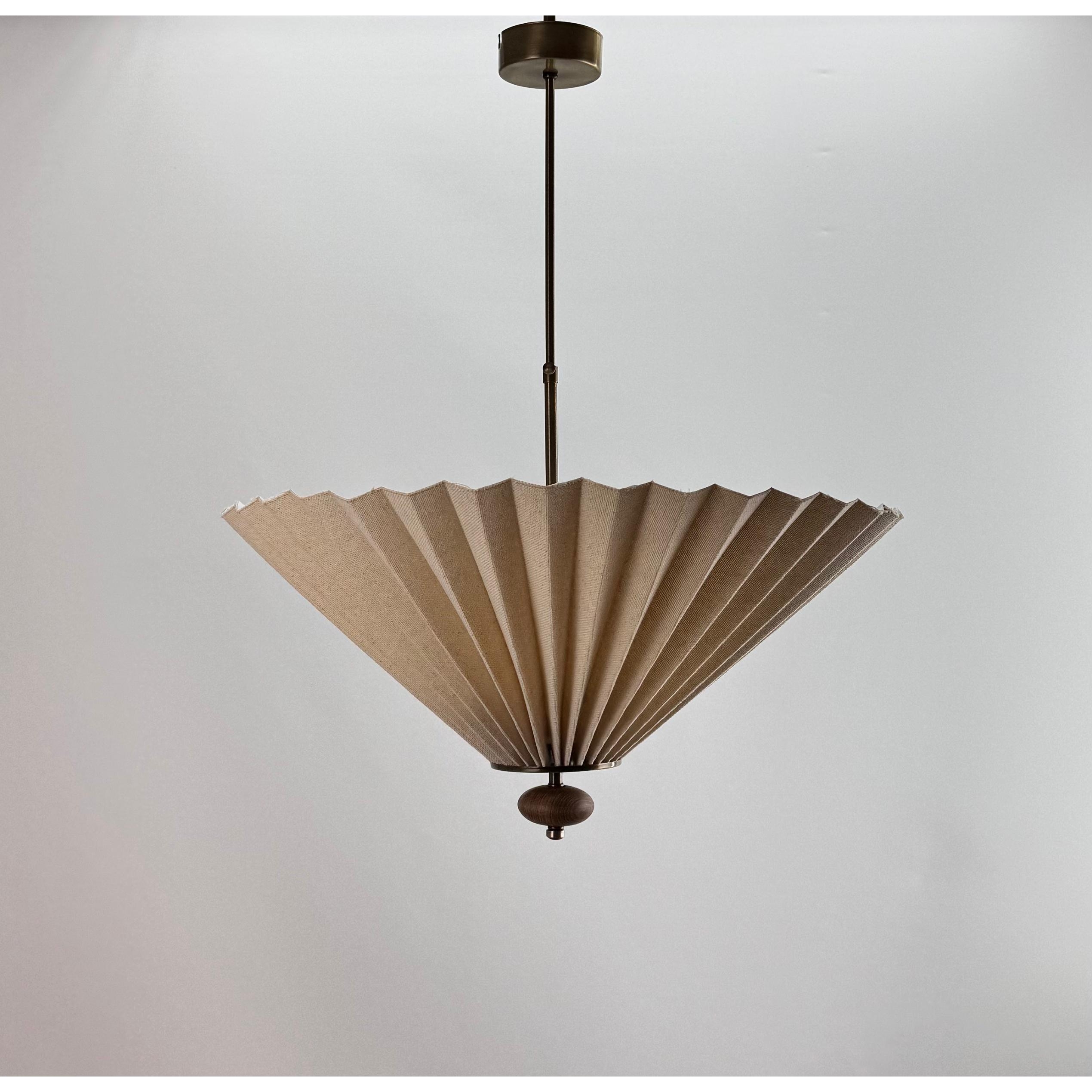 Handmade Linen Fabric Folding Pleated Chandelier