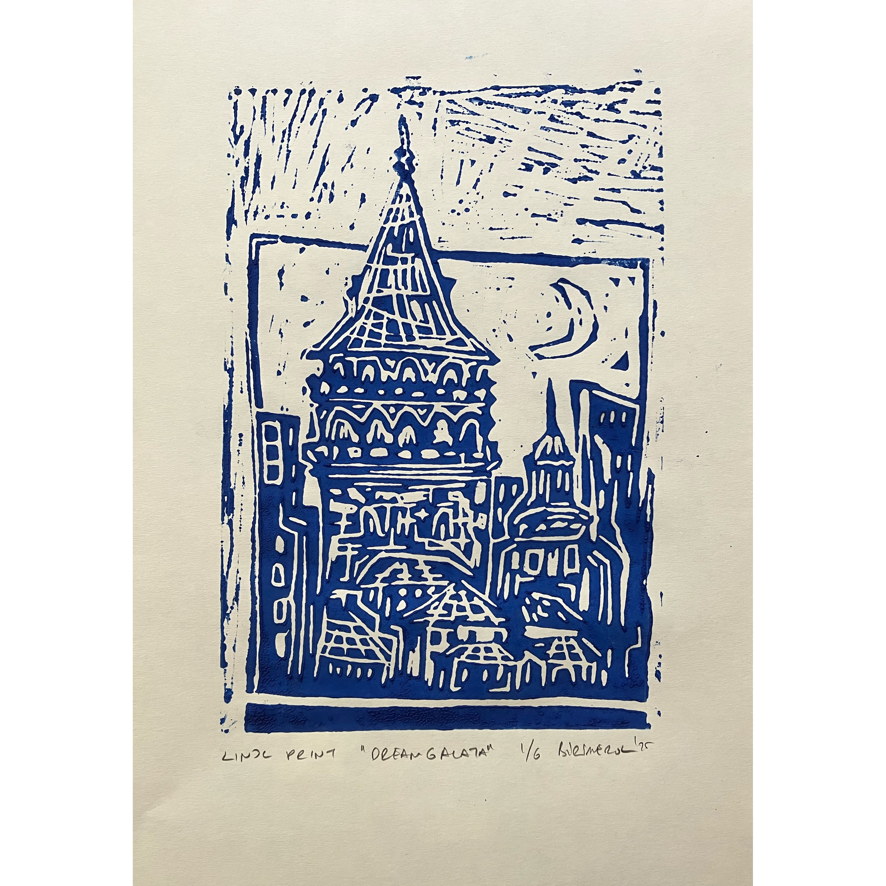 Dream Galata Linoleum Print Series