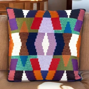 Tapestry Woven Cotton Decorative Throw Pillow Case