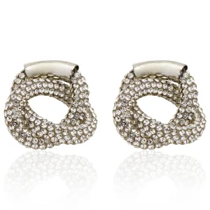 Crystal Stone Minimalist Design Rebeca Earrings