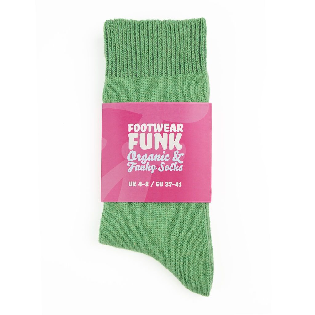 Organic Lambswool Socks Woodland Green