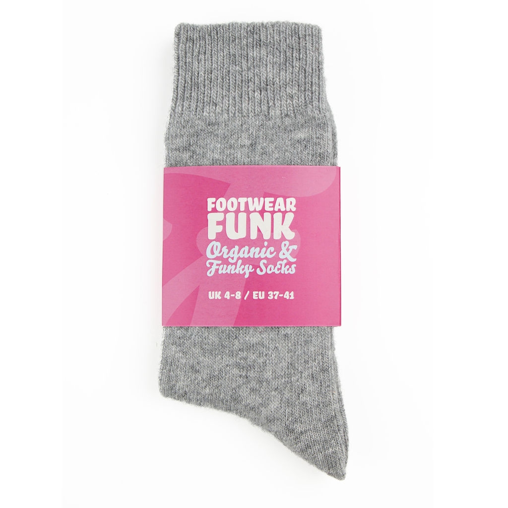 Organic Lambswool Socks Cloud Grey