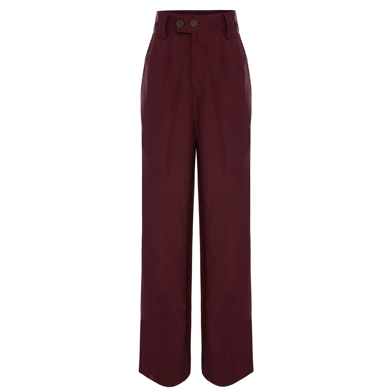 High Waist Pleated Trousers