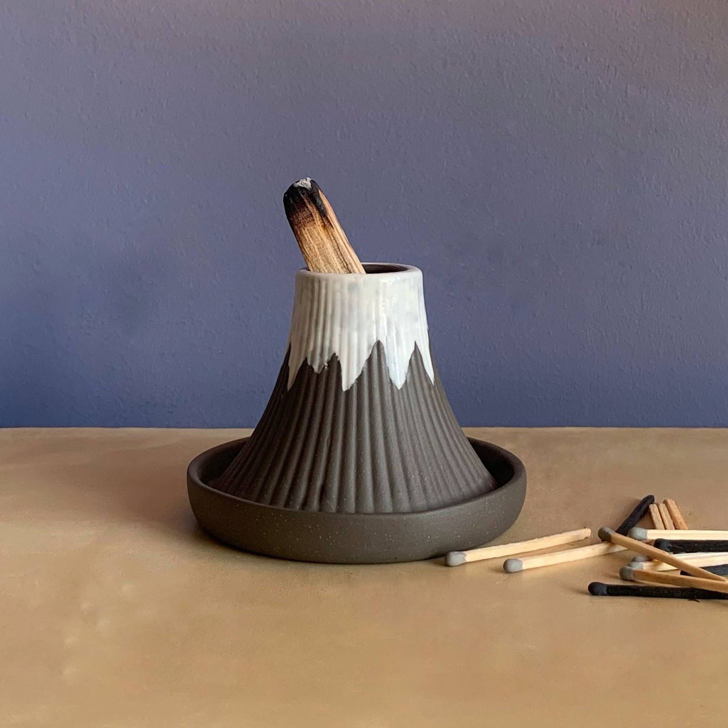 Volcano Incense Holder & Candle Holder