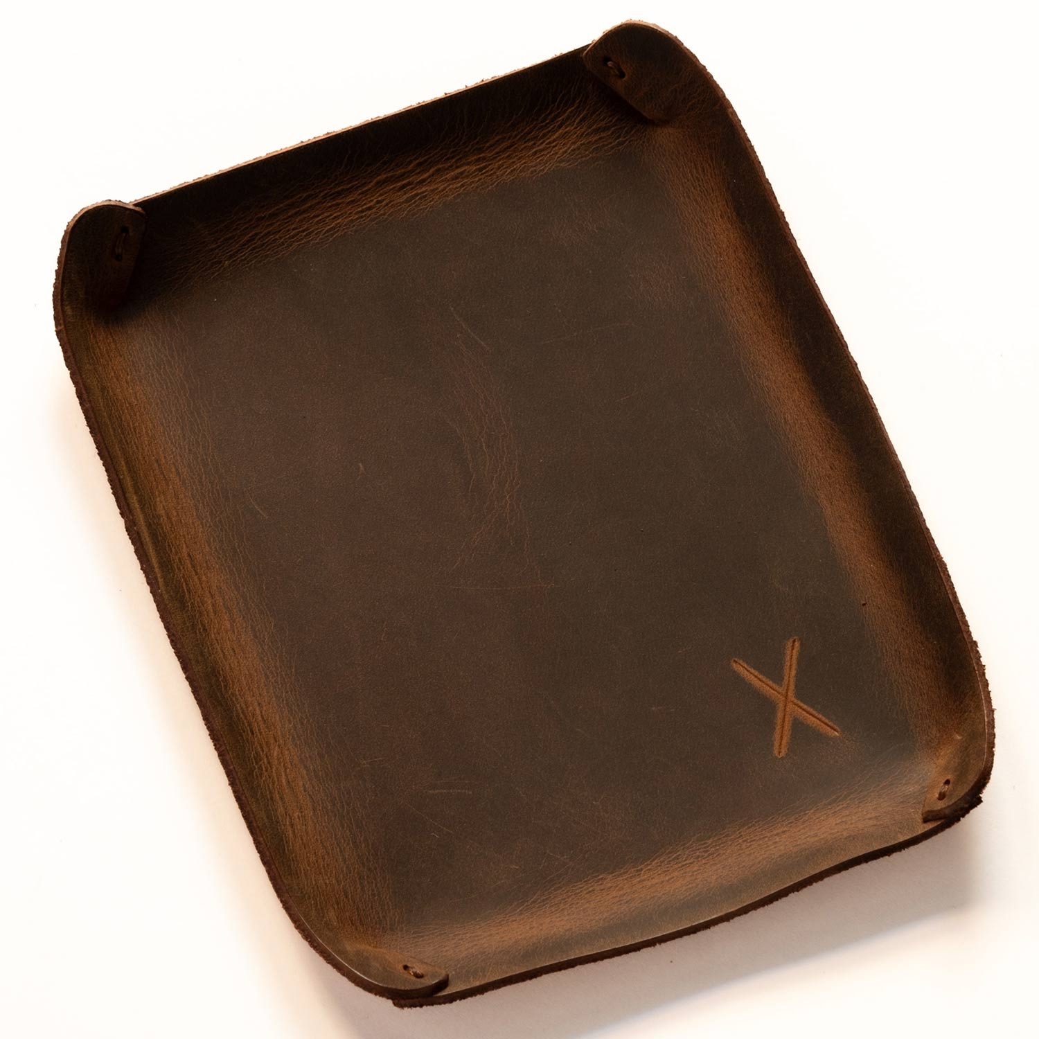 Valet Tray Large - Minimalist - Genuine Leather And Handmade