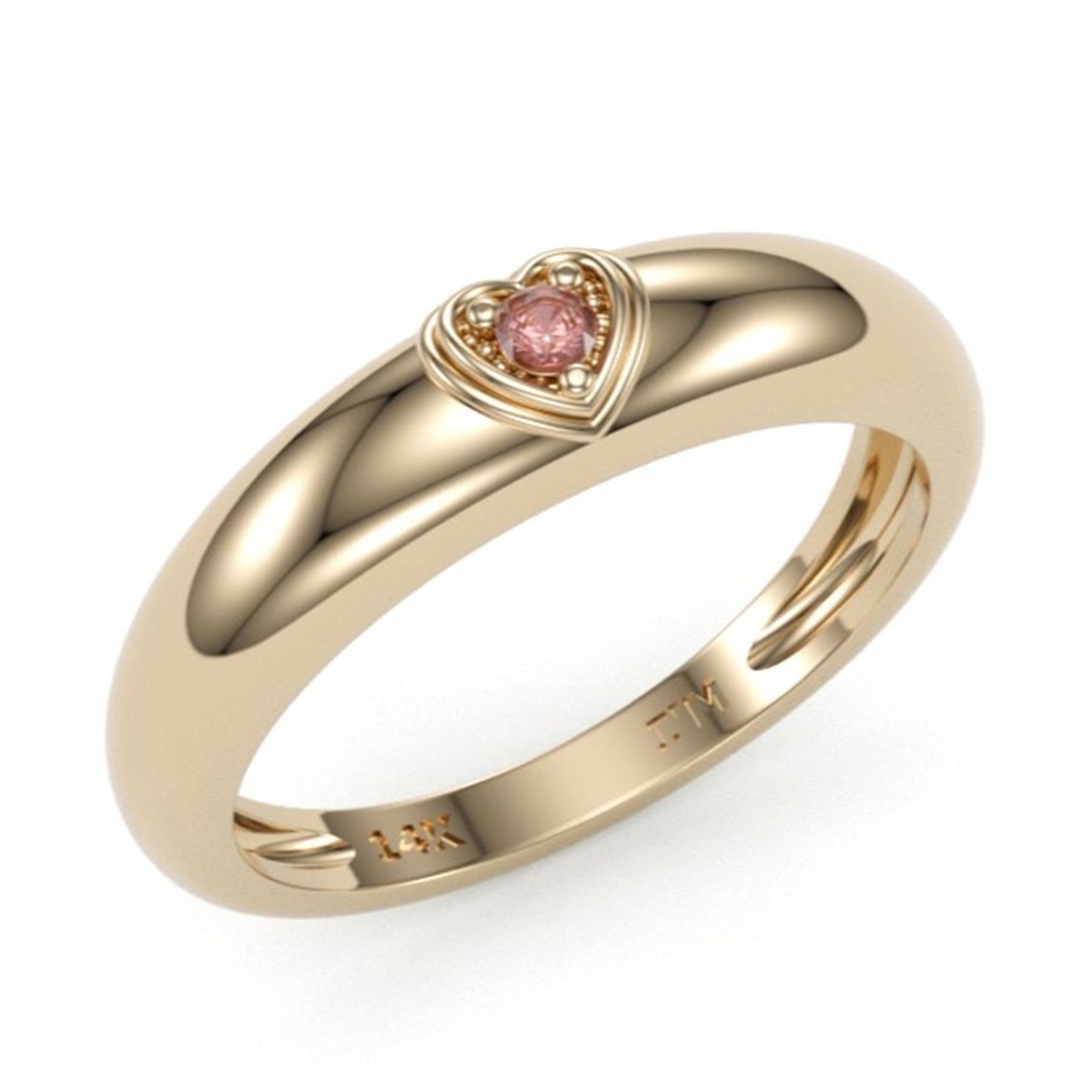 Blush Heart Ring