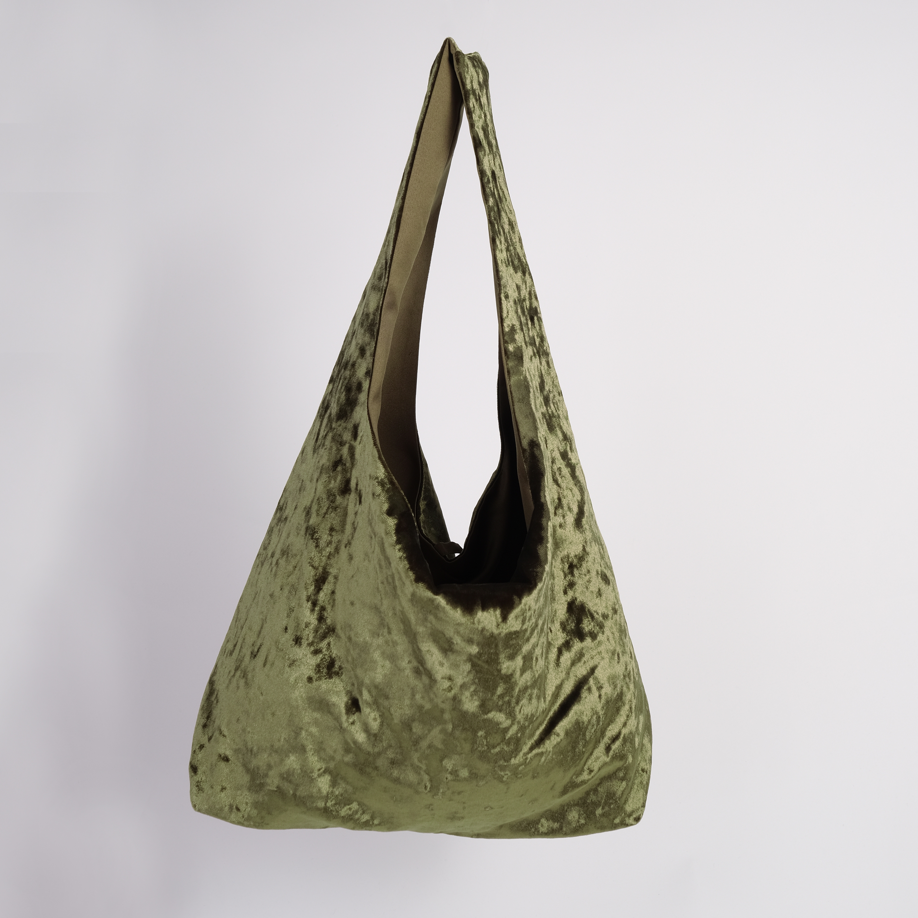 Crushed Velvet Shoulder Bag