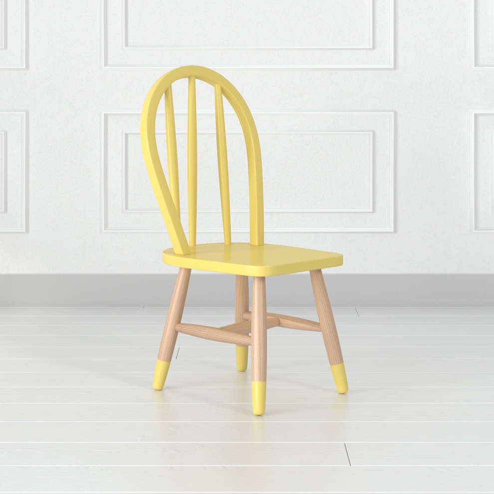 Woody Yellow Children's Chair