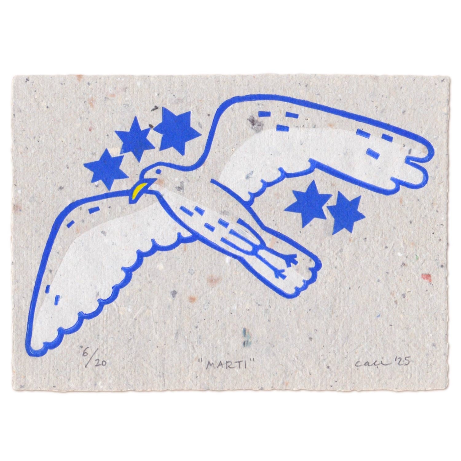 Seagull Linocut Print