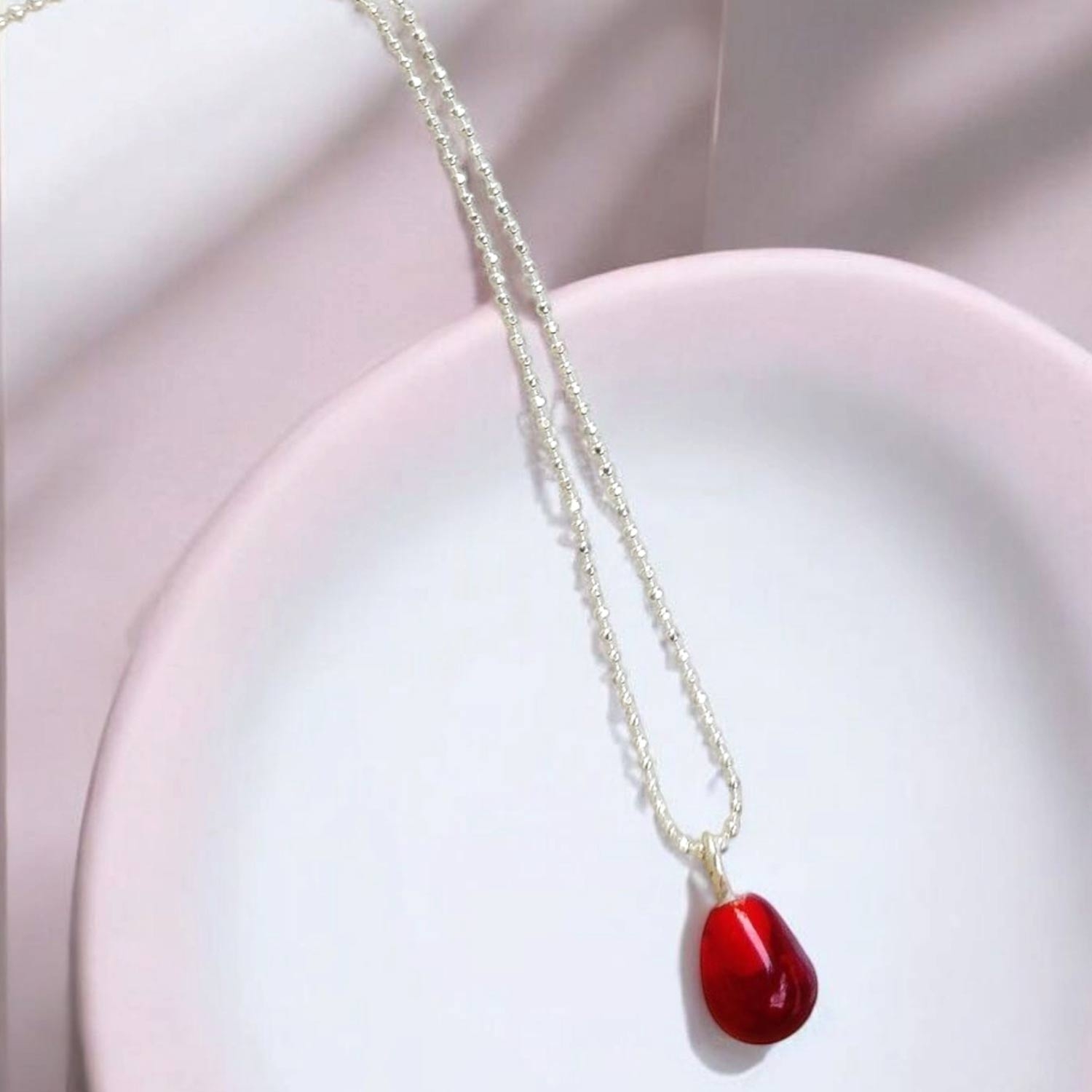 Pomegranate Seed Necklace