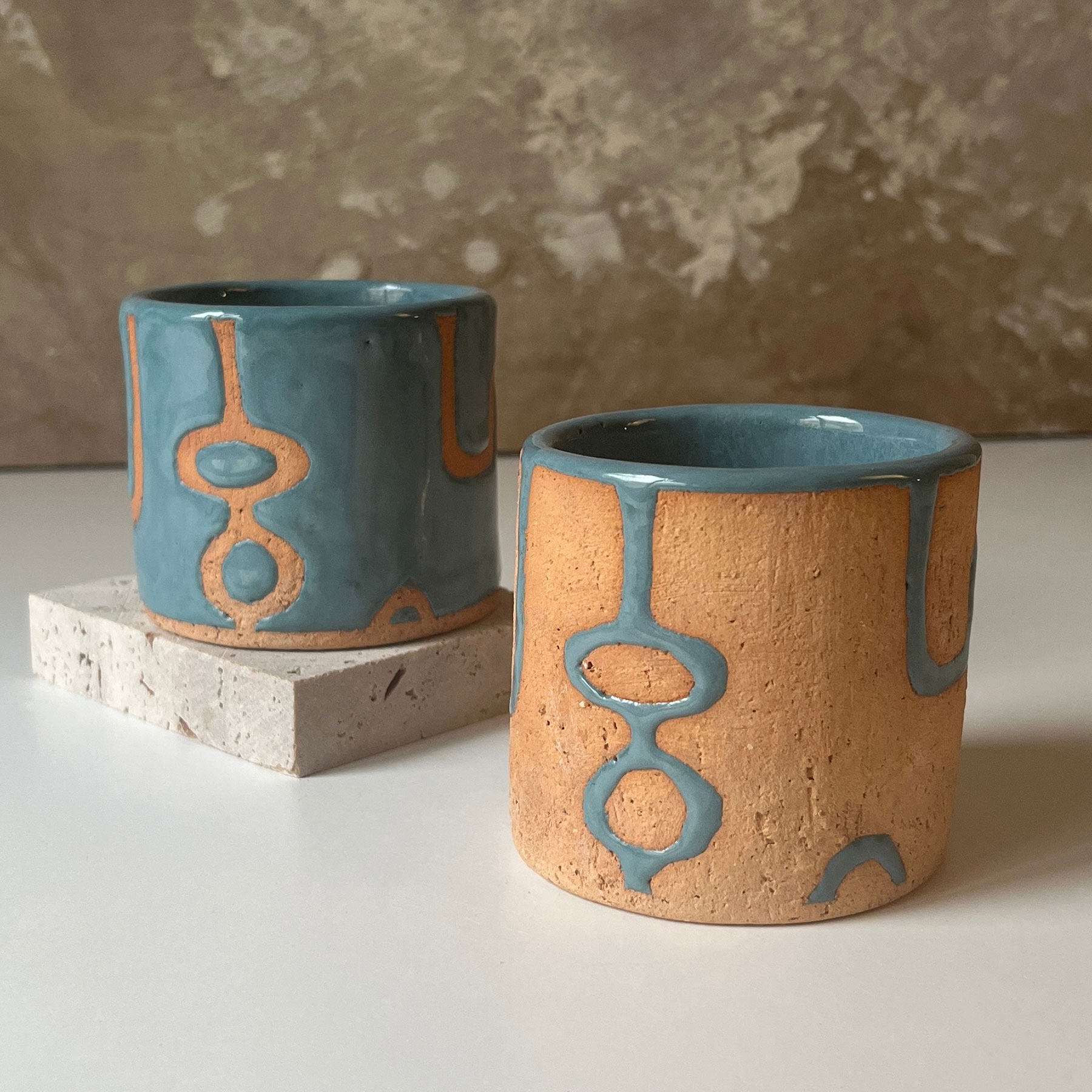 Ceramic Cups Set Of 2