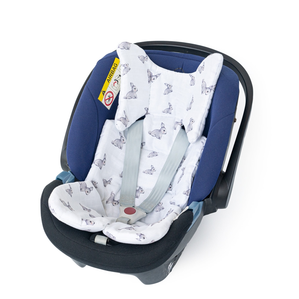 Stroller And Car Seat Cushion - Iconique Lapin