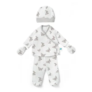 Newborn Baby Hospital Discharge Set 4 Pieces - Iconique Lapin