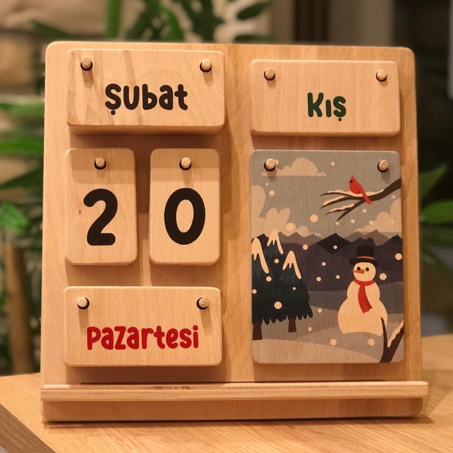 Wooden Educational Calendar