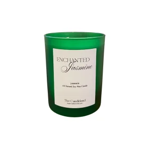 Enchanted Jasmine Frosted Glass Candle