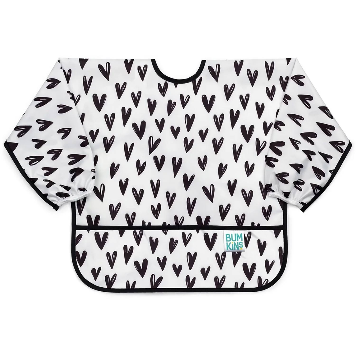 Long Sleeve Apron (6-24 Months) Hearts