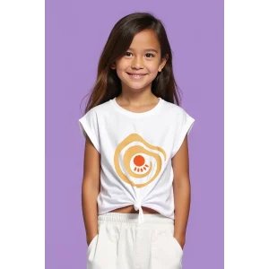 Kız Çocuk Baskılı Pamuk Tshirt