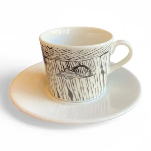 Sky Themed Porcelain Turkish Coffee Cup