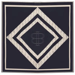 Monogram İpek Eşarp