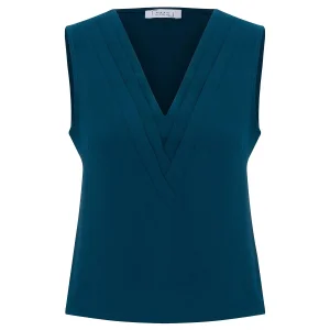V-neck Sleeveless Blouse