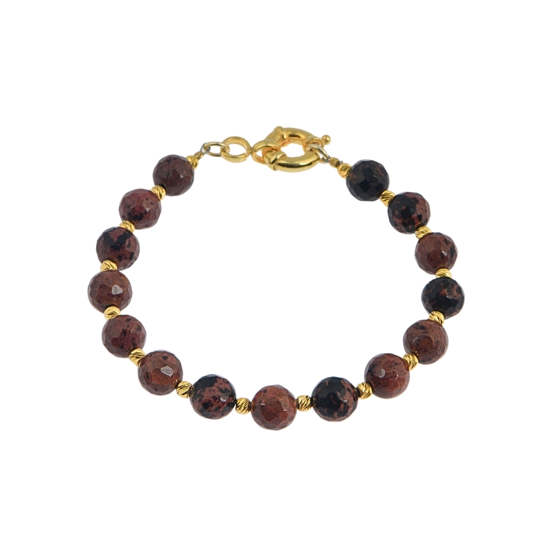 Zein Jasper Natural Stone Silver Bracelet - Earth Element