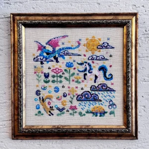 Wooden Frame Cross Stitch Fairy Tale