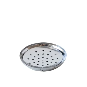 Steel 11.5 Cm Drop Solid Soap Dish