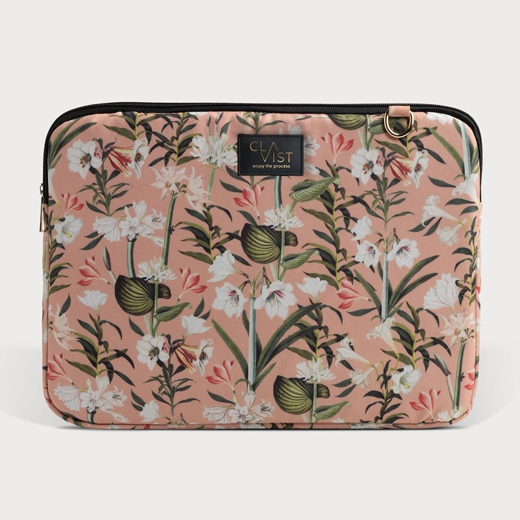 Lily Coral Laptop Case 13"&14" - Lily Patterned Laptop & Macbook & Ipad Case