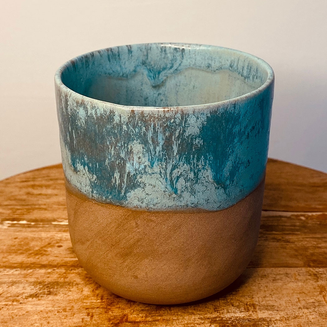 Blue Handmade Ceramic Stoneware Mug