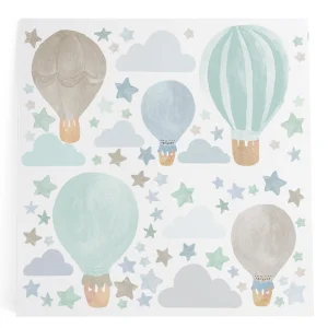 Suluboya Mint Balon & Yıldız Xl Duvar Etiket