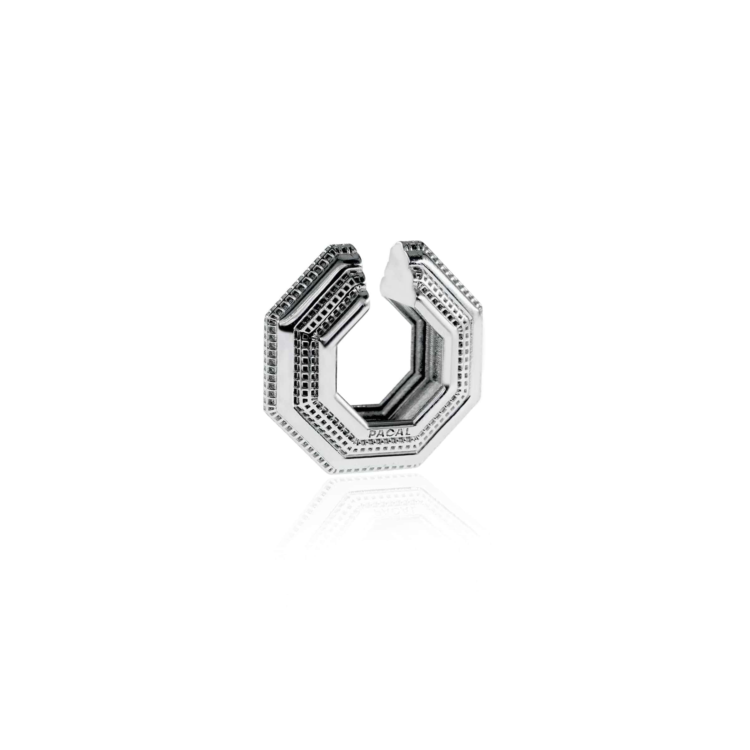 Octavia Ear Cuff - Rhodium Plated
