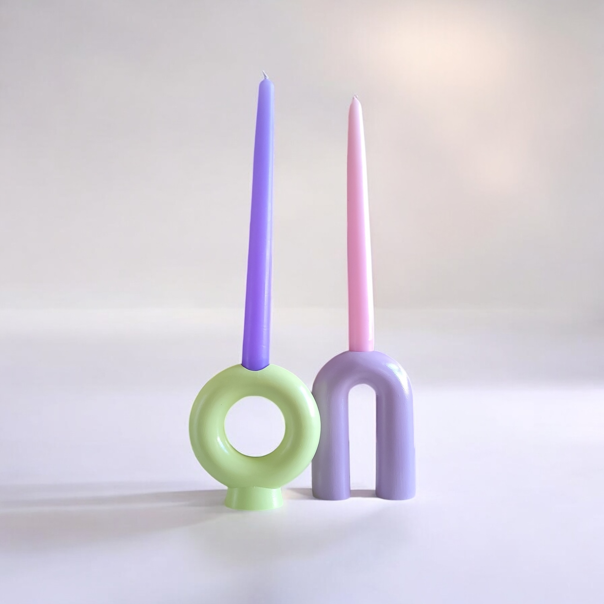 Arienel Candle Holder | Pastel Shades