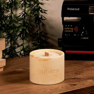 Citrus Garden - Yellow Stone Pot Candle (small Size)