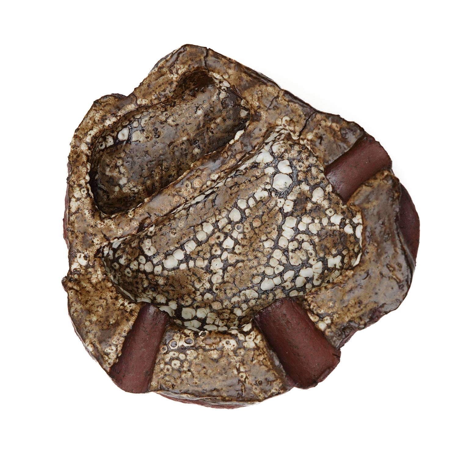 Stoneware Deep Textured Ashtray