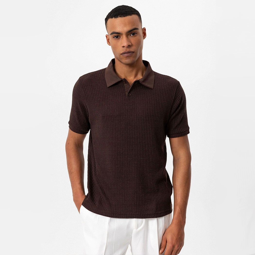 Slim Fit Polo Neck T-shirt